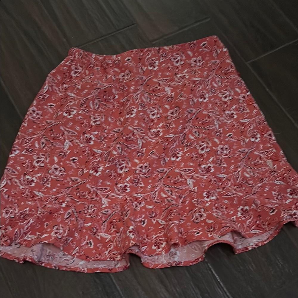 Pink Ruffled Mini Bubble Skirt